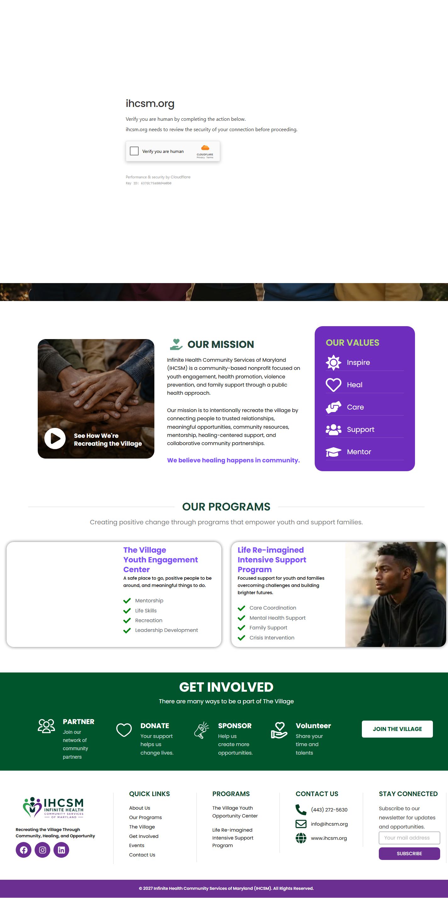IHCSM website preview